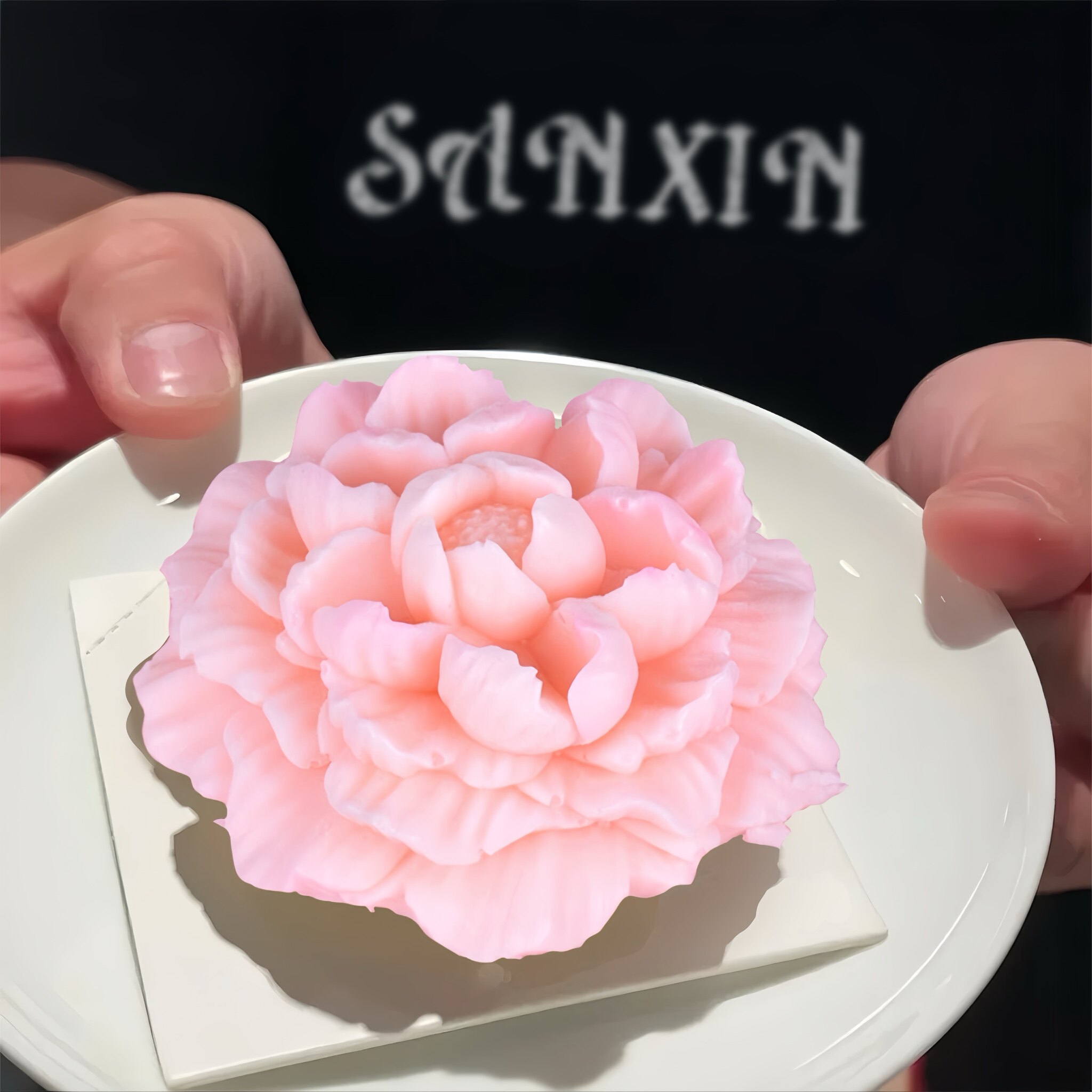 新品 国色牡丹花慕斯蛋糕硅胶模具DIY创意百合花布丁甜品摆盘模具