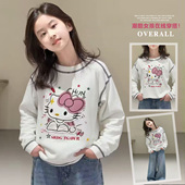 女童春季 大童女孩网红百搭上衣 儿童超好看打底衫 长袖 t恤2026新款