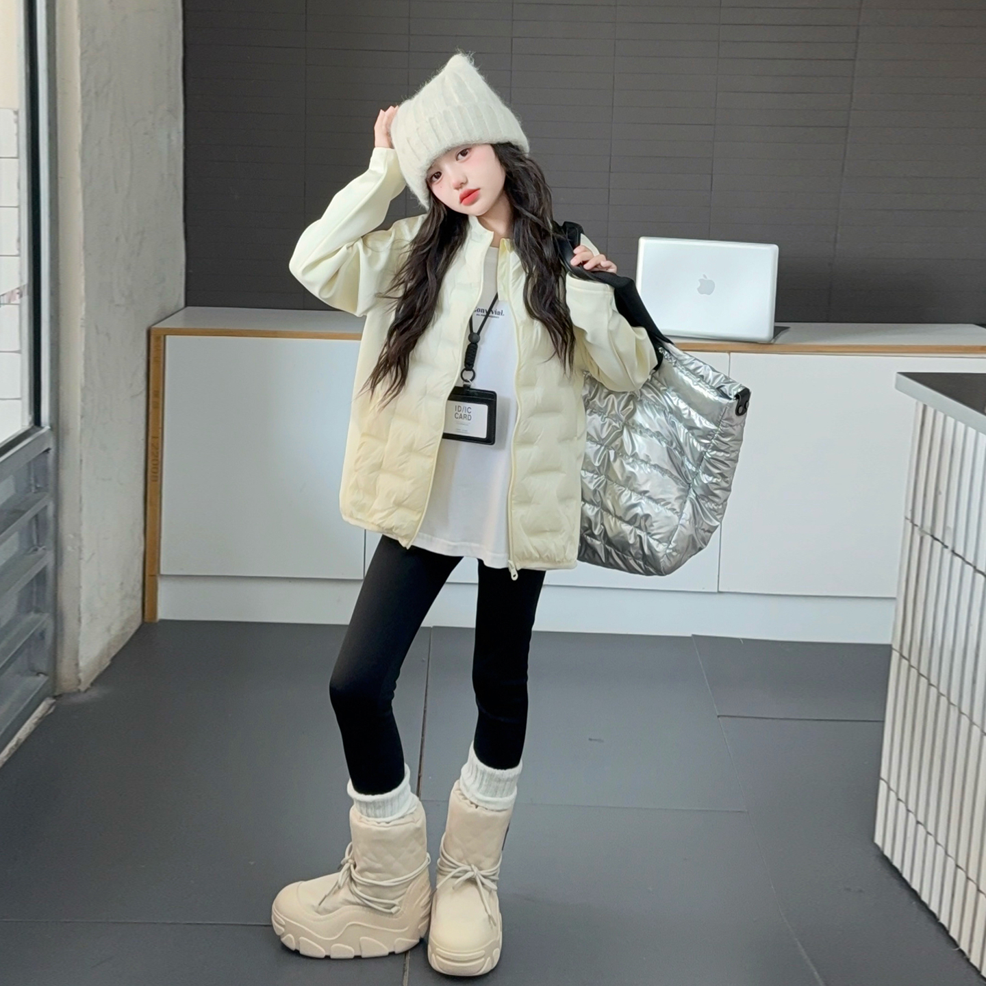 女童轻薄羽绒服秋冬新款儿童白鸭绒内搭校服神器保暖修身内胆外套