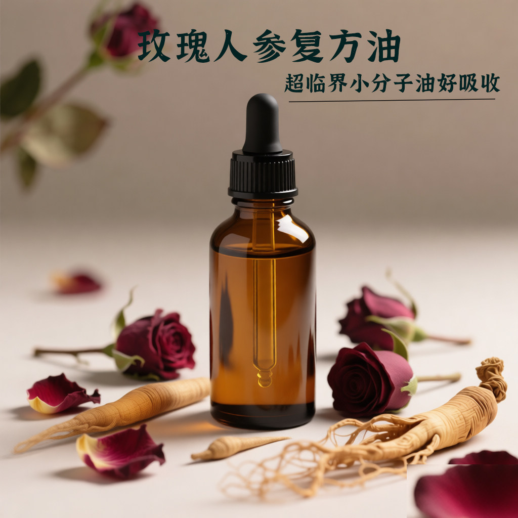 玫瑰人参复方精华油面部抗皱嫩肤