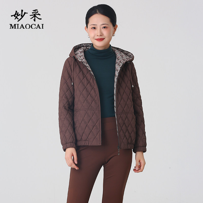 中老年时尚女装棉服外套2025新款