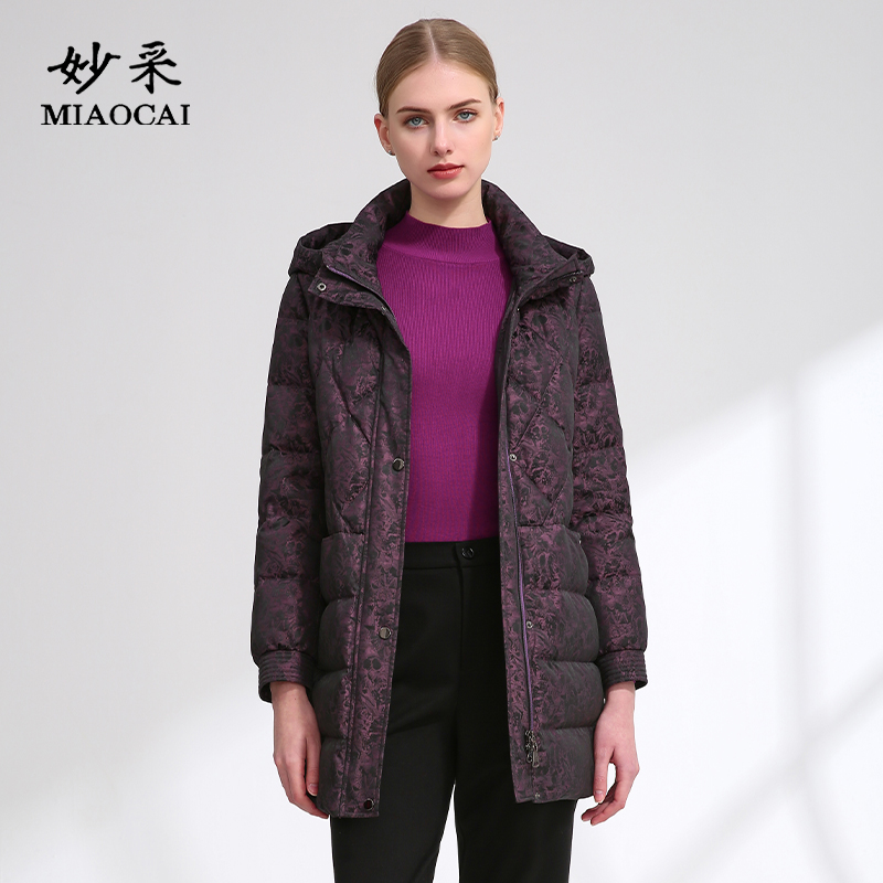 妙采60岁羽绒服大码妈妈装