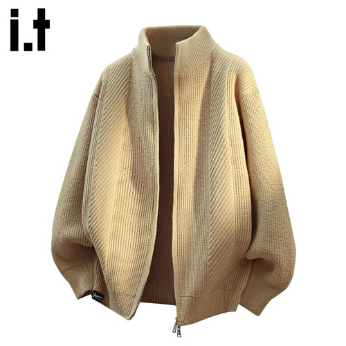 IT'S5cm美式针织衫开衫毛衣