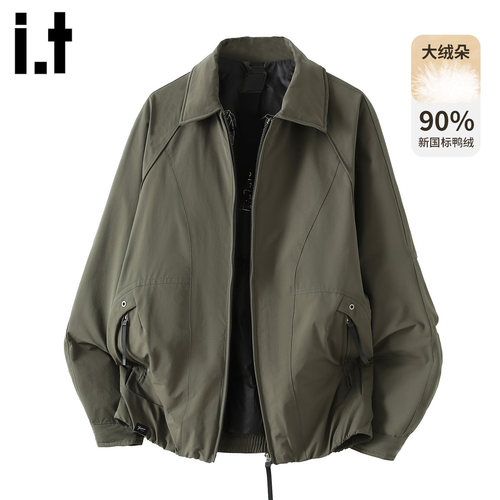 潮牌短款羽绒服外套冬季加厚保暖