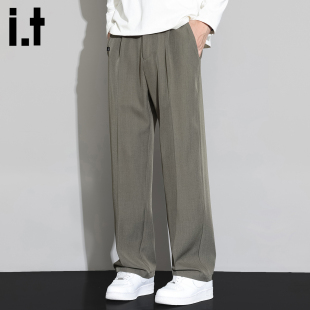 2025秋冬cleanfit垂感宽松休闲裤 男款 FIVECM潮流直筒西裤 5cm
