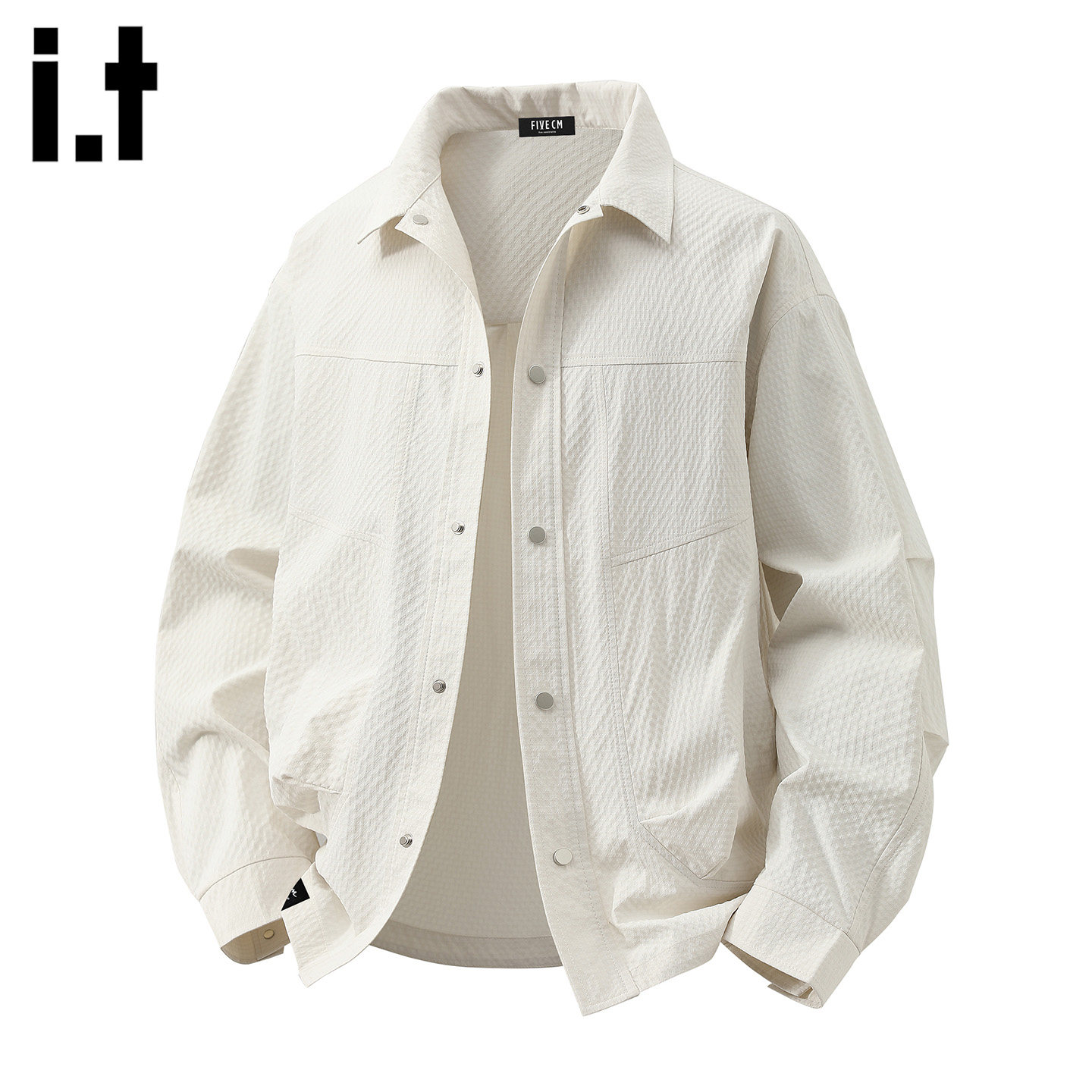 it :5cm/FIVECM时尚休闲翻领长袖衬衫男2025秋冬潮牌衬衣外套宽松,男装,衬衫,淘宝优惠券,粉丝福利购,淘宝优惠卷