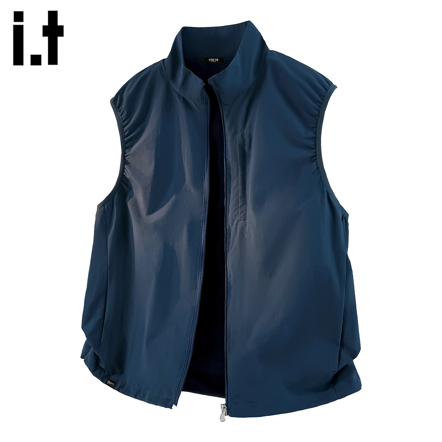 it :5cm/FIVECM潮牌设计感立领马甲背心男2025秋冬季休闲百搭外套,男装,常规马甲,淘宝优惠券,粉丝福利购,淘宝优惠卷