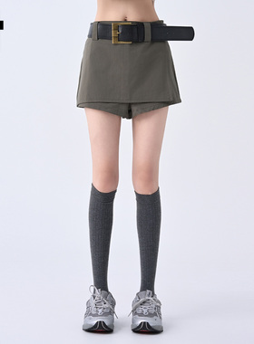 it :5cm/FIVECM设计感裙裤军绿色短裤女2025新款夏季时尚短款热裤