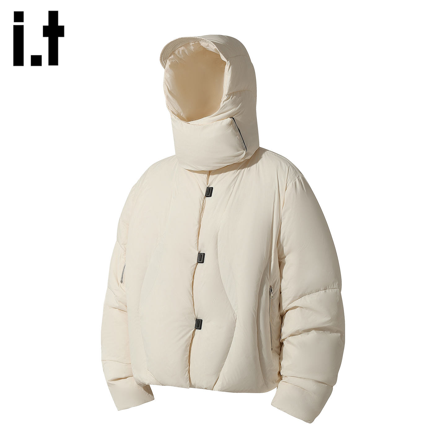 it设计感加厚保暖羽绒服