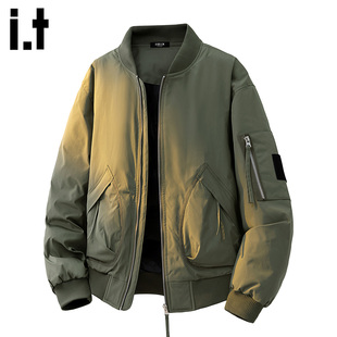 it :5cm/FIVECM潮牌棒球服棉衣男2025冬季加厚工装飞行员夹克外套