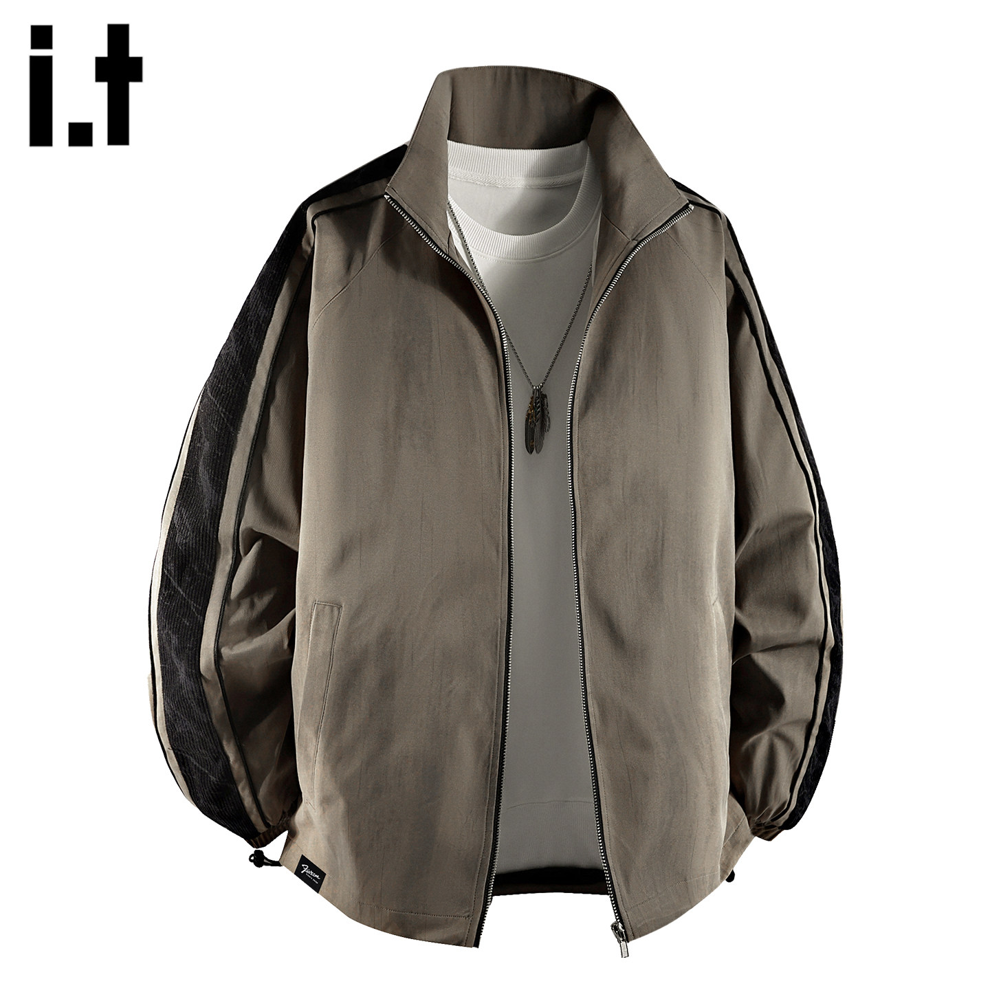 it :5cm/FIVECM立领防风夹克男士设计感外套春季保暖痞帅百搭外套