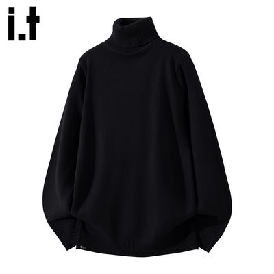 IT'S5cm黑色打底衫针织毛衣