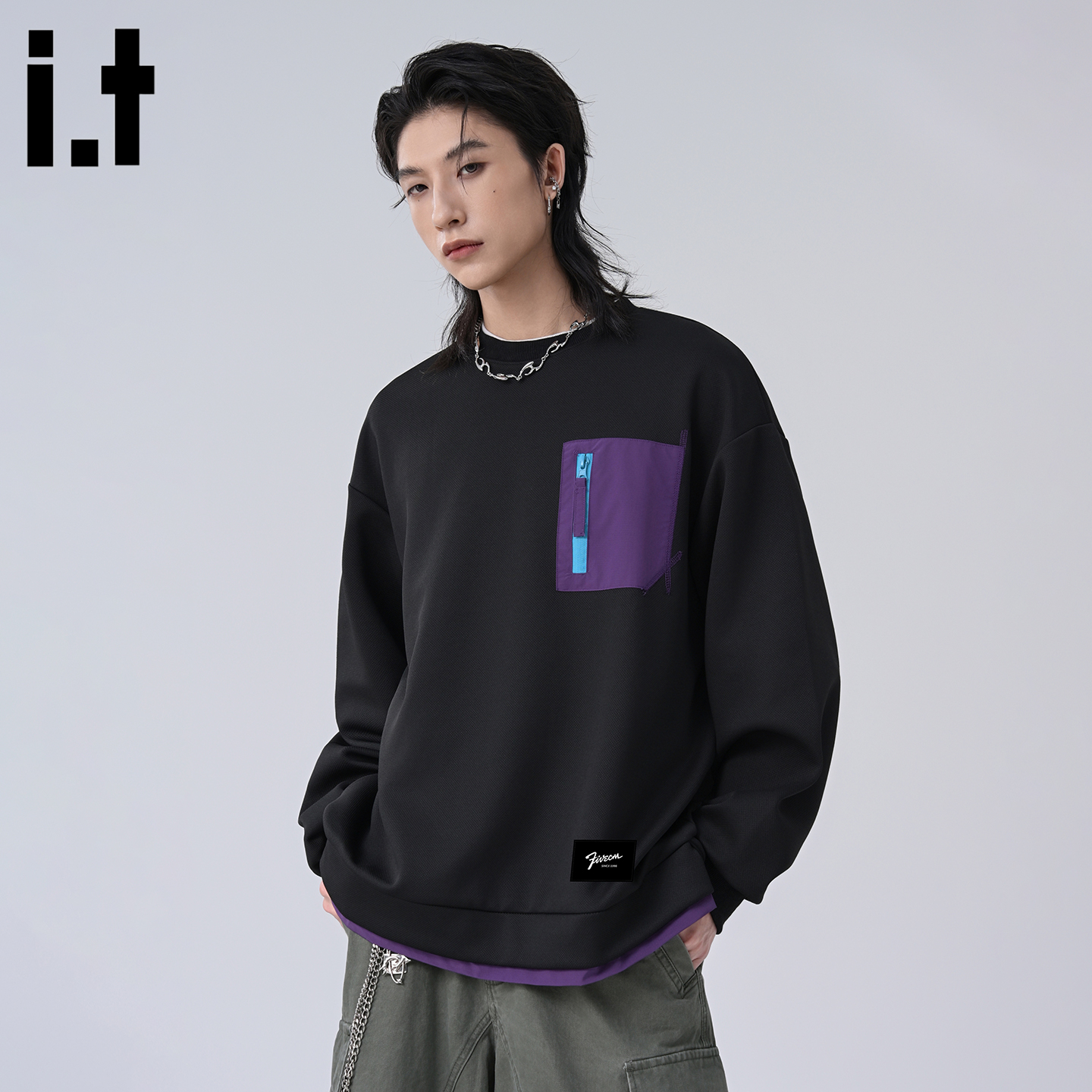 it5cm/FIVECM口袋装饰卫衣