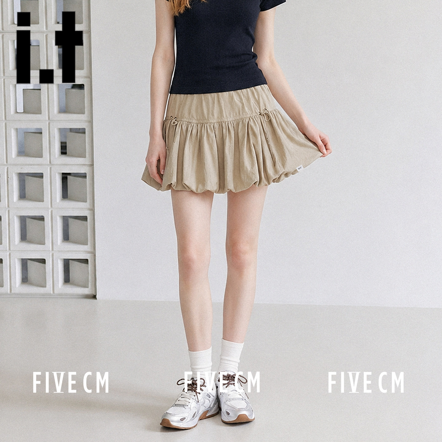 itFIVECM夏季百搭辣妹蛋糕裙