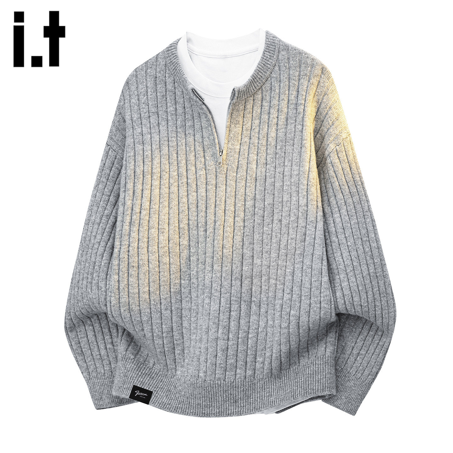 it男士秋冬老钱风海鸥领毛衣