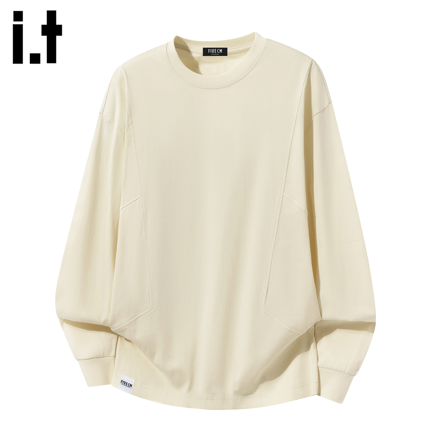 it5cm/FIVECM正肩圆领德绒打底