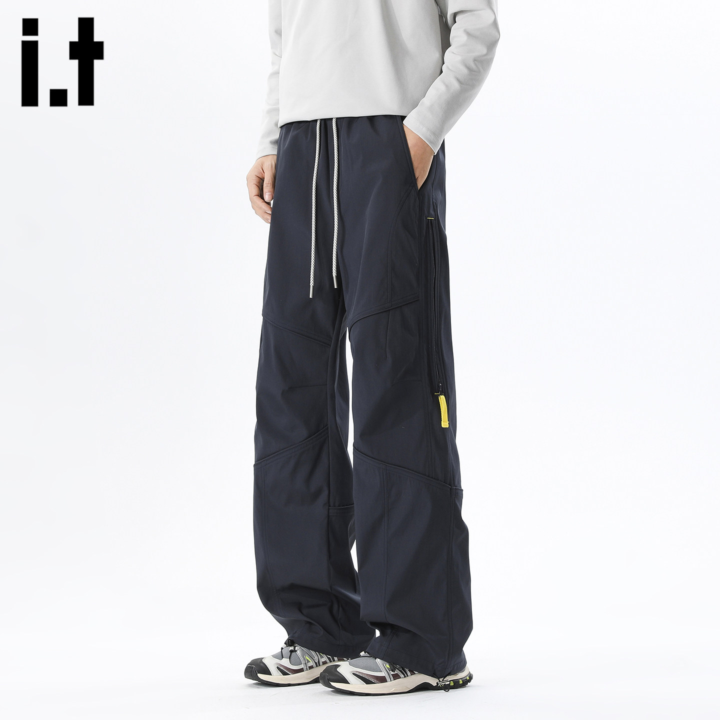 it :5cm/FIVECM户外软壳冲锋裤男夏季防风防水机能工装运动休闲裤