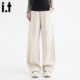 5cm 长裤 FIVECM杏色休闲西裤 裤 阔腿裤 宽松西装 男女2025夏秋季