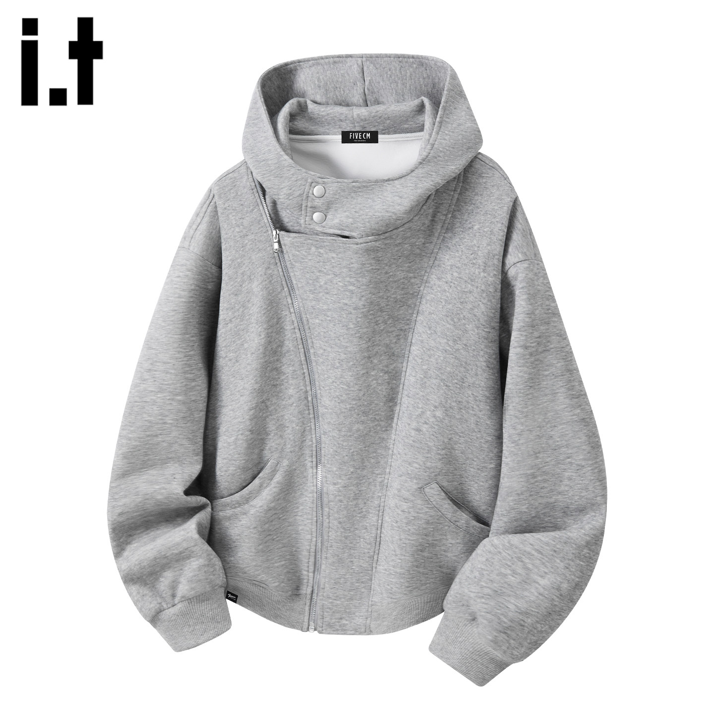 it :5cm/FIVECM美式解构连帽开衫卫衣男女2026春秋潮牌设计感外套