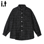 2026春秋季 潮牌衬衣外套 衬衫 男女款 5cm FIVECM黑色高级感长袖