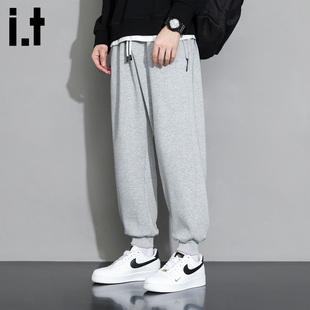 it :5cm/FIVECM裤子男宽松运动卫裤男款春季束脚百搭休闲宽松长裤