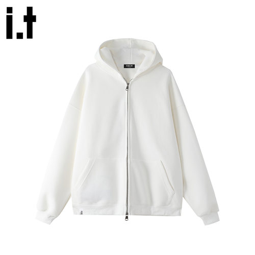 it5cm/FIVECM白色连帽长袖卫衣