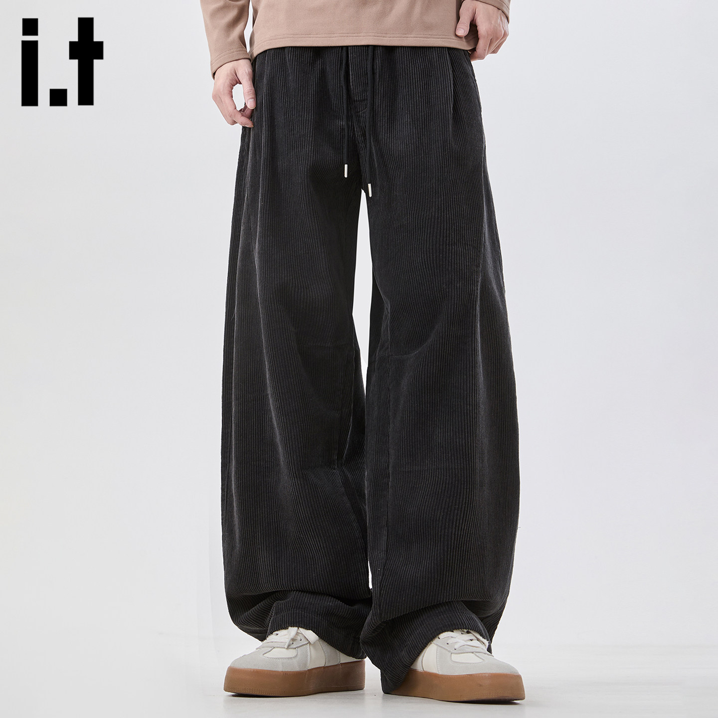 I,T灯芯绒工装休闲裤