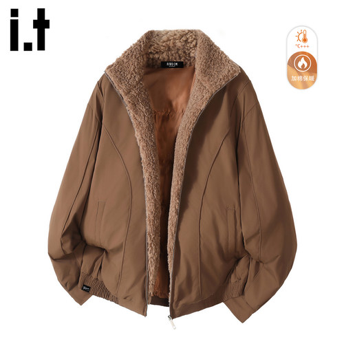 it5cm/FIVECM加厚羊羔毛棉服男