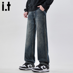 5cm 男潮牌复古水洗直筒牛仔裤 FIVECM春季 百搭休闲裤 2026新款