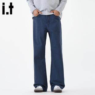 it :5cm/FIVECM法工蓝高级感直筒牛仔裤男款2025秋季时尚宽松长裤
