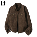 2025冬季 FIVECM复古防风麂皮夹克外套男士 休闲高级感外衣 5cm