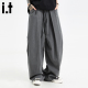 5cm FIVECM褶边西装 裤 男女2025春秋宽松潮流宽松休闲阔腿长裤