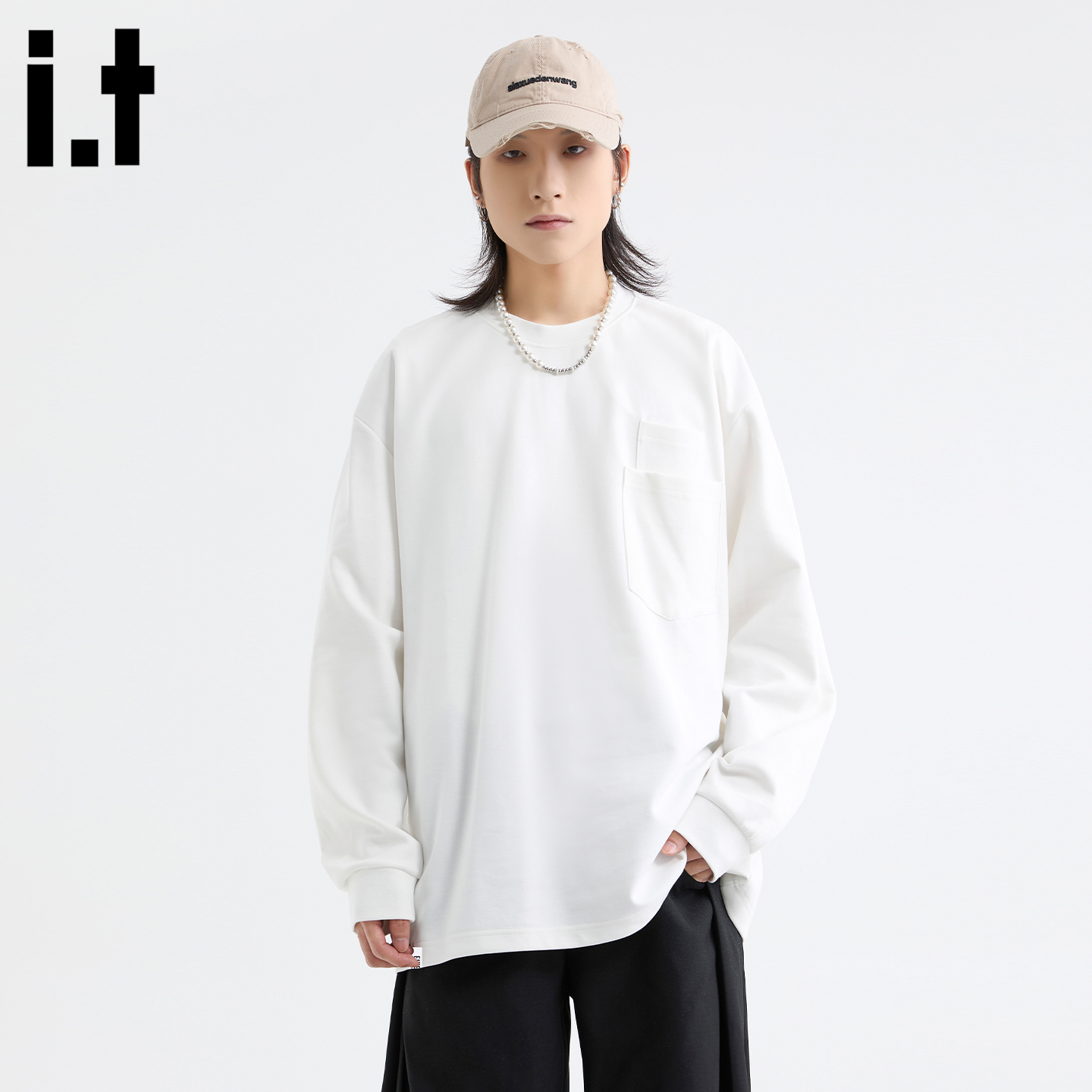 it5cm/FIVECM白色情侣款卫衣