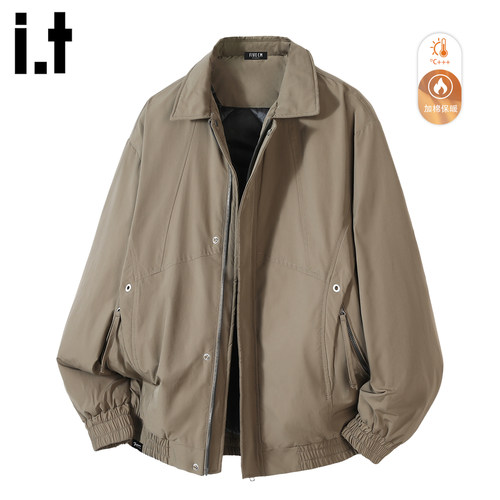 潮牌加厚棉衣立领夹克外套