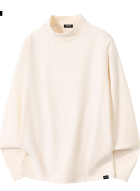 it :5cm/FIVECM潮牌休闲圆领长袖T恤男2025秋冬季纯色打底衫上衣