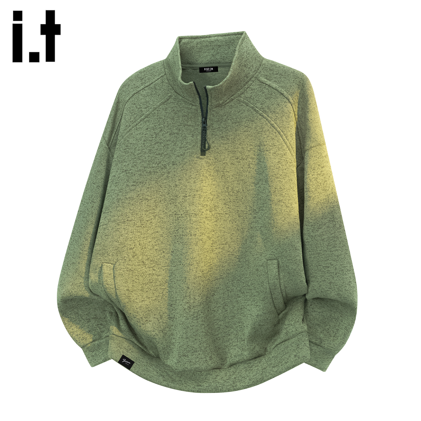 IT'S5cm/五cm潮流半拉链卫衣