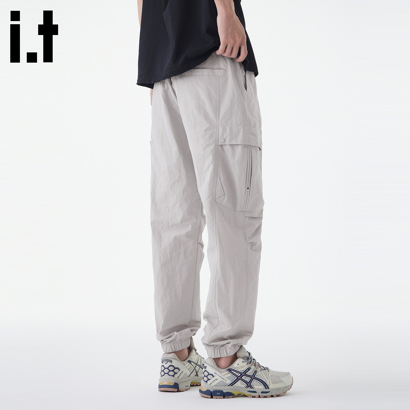 it:5cm/FIVECM夏季冰丝薄款工装裤男款美式宽松大码速干休闲裤男B