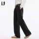 5cm 长裤 FIVECM黑色宽松垂感休闲西装 男士 直筒裤 裤 2025春秋季