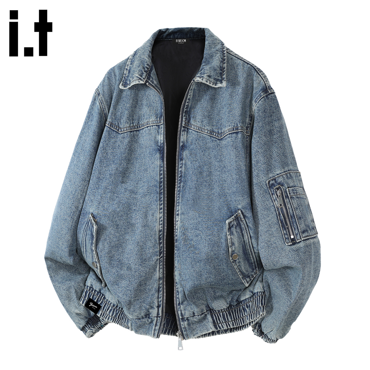 5cm/FIVECM机车工装牛仔夹克男