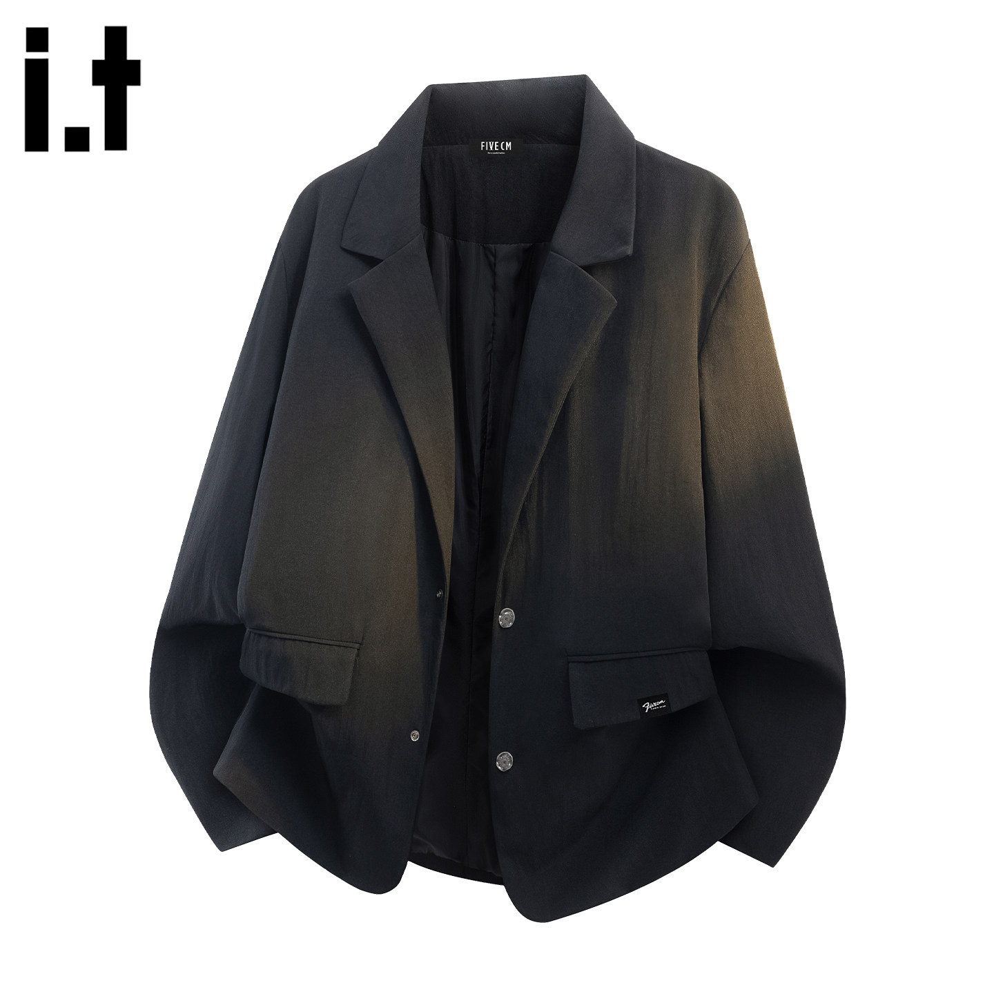 it :5cm/FIVECM商务风翻领休闲宽松百搭潮流复古西装夹克男士外套