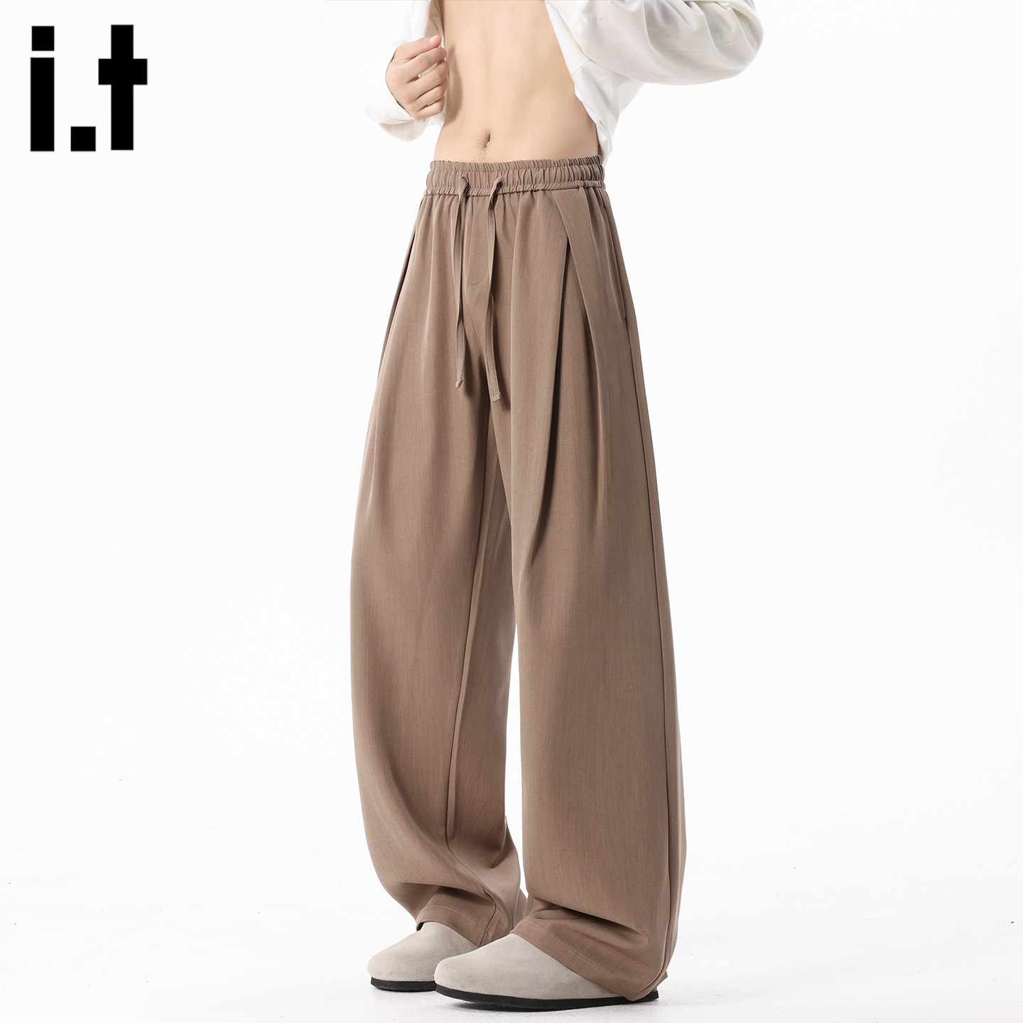 it :5cm/FIVECM美式高街卫裤男宽松潮流设计感休闲直筒运动裤长裤