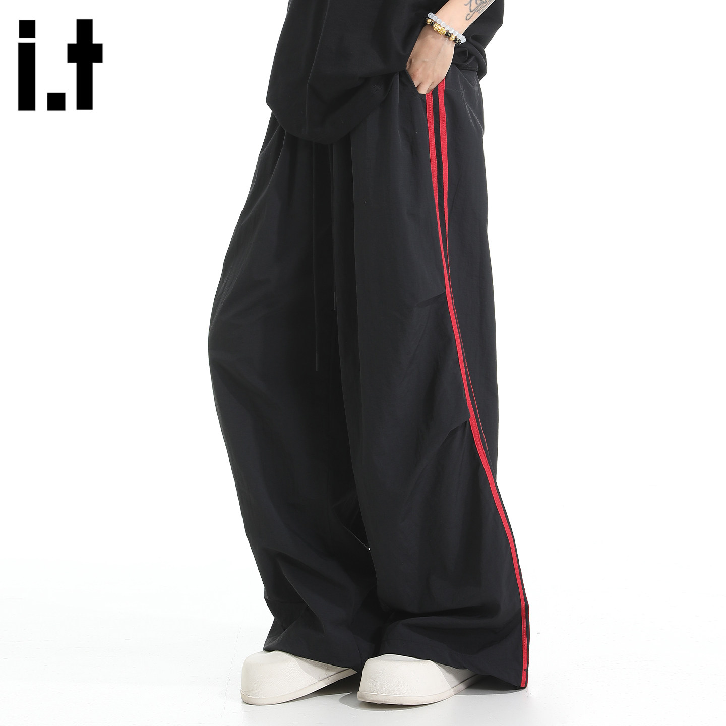 it :5cm/FIVECM运动速干裤男女薄款2026春夏潮流宽松休闲直筒长裤