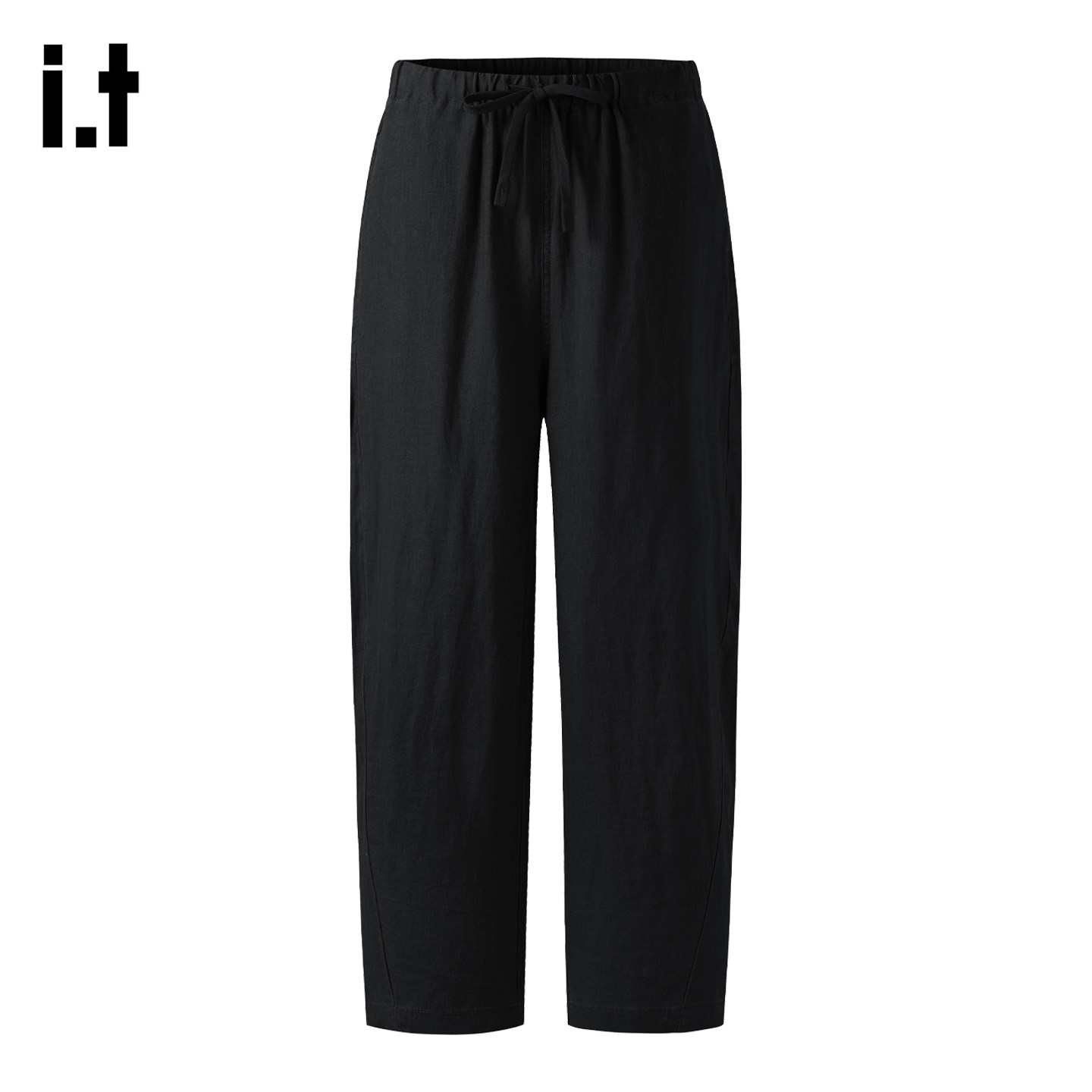 it :5cm/FIVECM老钱风复古亚麻休闲裤子春季微弯刀vintage直筒裤,男装,休闲裤,淘宝优惠券,粉丝福利购,淘宝优惠卷