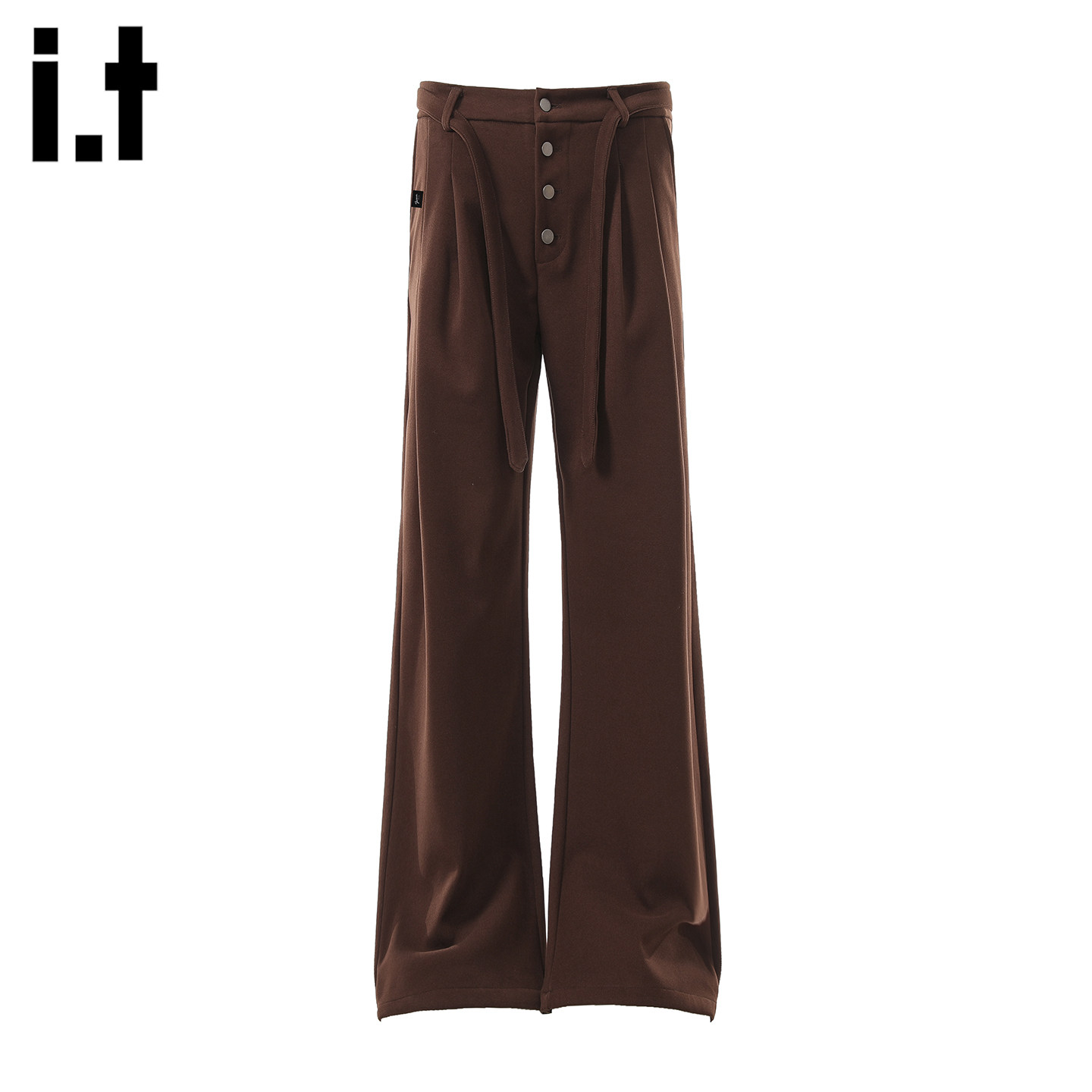 it :5cm/FIVECM美式复古系带设计打褶排扣西装裤宽松百搭休闲裤男,男装,休闲裤,淘宝优惠券,粉丝福利购,淘宝优惠卷