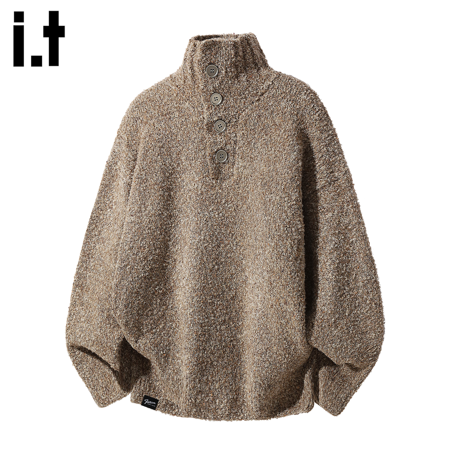 IT'S5cm软糯立领针织毛衣