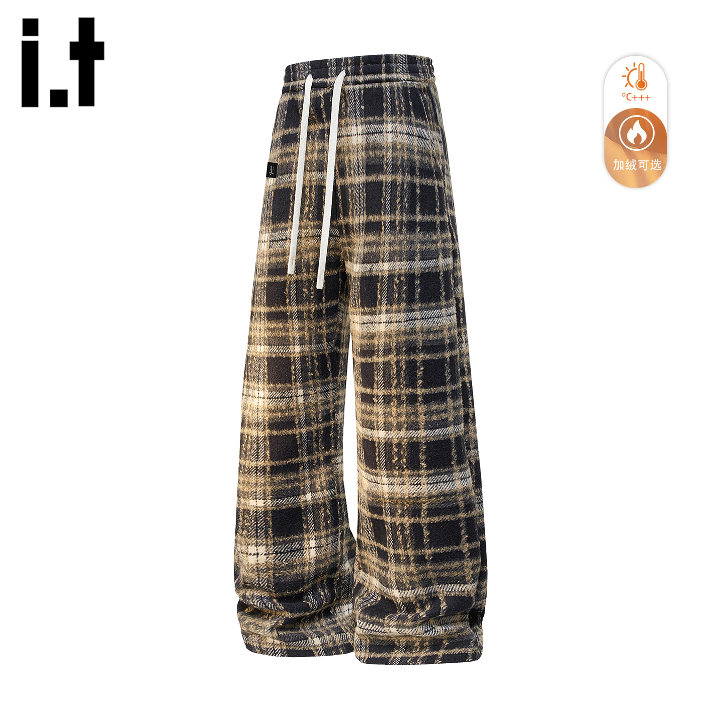 IT'S5cm毛呢加绒休闲裤