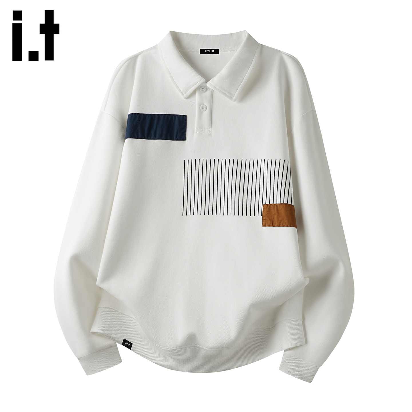 潮牌翻领卫衣男士2025春秋