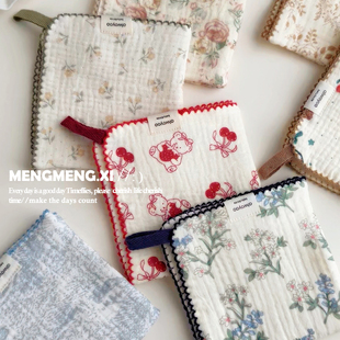 家用厨房清洁抹布洗碗巾纯棉纱布擦手吸水小方巾餐巾垫布厨房专用