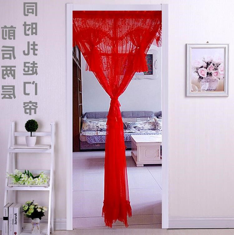 high-grade marry Marriage room Wedding celebration Jubilation bright red Lace door curtain bedroom a living room Mosquito control ventilation Partition curtain Half-curtainin the Home Fabric , Curtains and curtain accessories , Curtain  category - from Buy2taobao.com to provide professional Taobao agent buy service