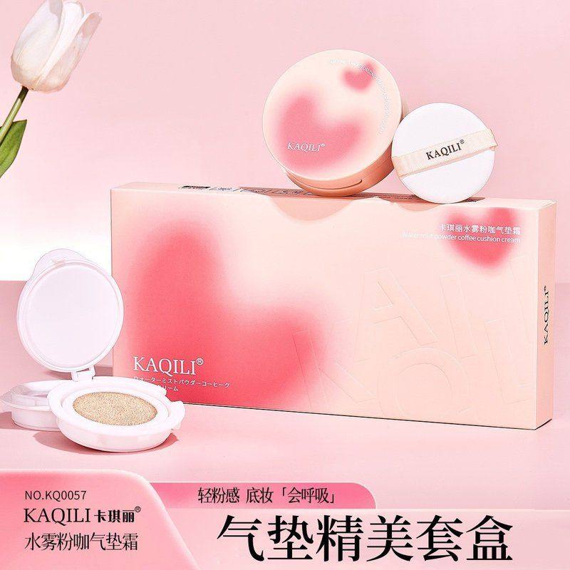 正品卡琪丽水雾粉咖气垫霜套盒遮瑕保湿水润bb霜粉底液奶油肌气垫,彩妆/香水/美妆工具,BB霜,淘宝优惠券,粉丝福利购,淘宝优惠卷